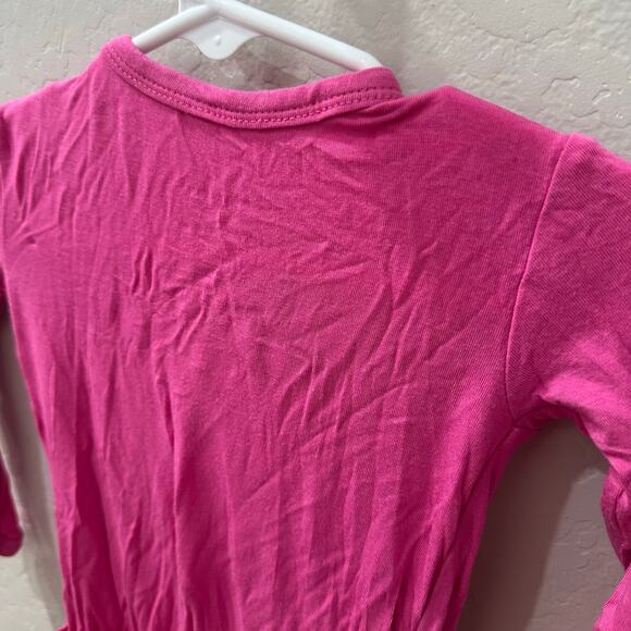 Posh Peanut Hot Pink Ruffle Footie Pajamas - Picture 7 of 11